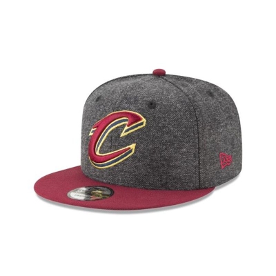 Sapca New Era Cleveland Cavaliers NBA Tweed Turn 9FIFTY Snapback - Gri